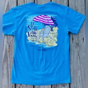 Women's Blessed Girl T-Shirt Medium NWT beach Summer Vacation Palm Trees